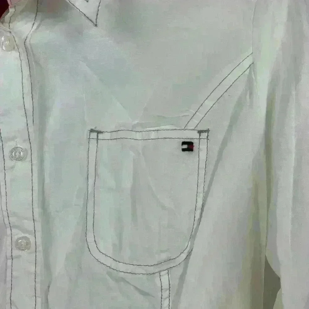 3 for $30 Tommy Hilfiger • White Button Down Shirt - Picture 5 of 7